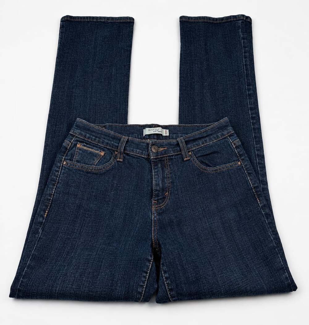 Levi's 515 Boot Cut Women's Lights Out 15516-0069 Dark Wash Denim Jeans 10 S/C